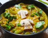 A picture of step 5 of MushroomMasala.