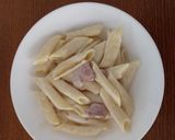 Pas rețetă Paste (penne) carbonara 2 fotografie