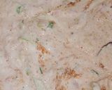 A picture of step 1 of Suji vegetable toast.