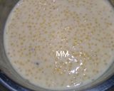 A picture of step 2 of Sago/Sabudana Kheer.