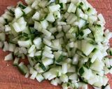 A picture of step 3 of Cucumber Mint Raita.