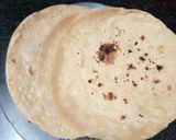 A picture of step 1 of Sandwich pizza from leftover Roti.