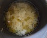 A picture of step 1 of Bhaji with plain paratha.
