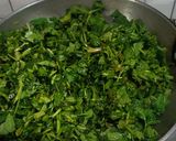पालक, मेथी पत्ते का साग रेसिपी चरण 3 फोटो