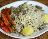 A picture of step 1 of Pilau.