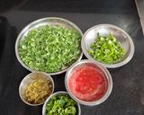 A picture of step 1 of Lasooni Fenugreek.