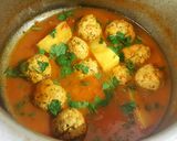 A picture of step 5 of Chicken Meatball & Potato Curry/ Kofta Aloo 😍.