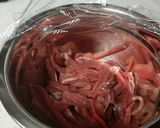 A picture of step 2 of Chinese Easy Green Pepper Pork.