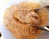 A picture of step 3 of My Breaded chicken with Linseed coating 🤗.