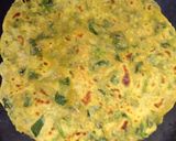 A picture of step 5 of Methi paratha/Thepla.
