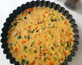 Une image de l'étape 4 de Quiche sans pâte carottes courgettes.