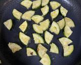 A picture of step 1 of Zucchini Fried Rice with Eggs.