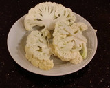 A picture of step 2 of Spicy Grilled Cauliflower with Sriracha Hollindaise Sauce.