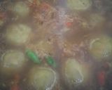 Foto langkah ke 9 dari resep Bakso Aci Isi Ayam Suwir Kuah Kuning.