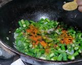 A picture of step 3 of Bhindi Keri masala ♥️.