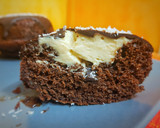 Foto del paso 14 de la receta: Berlinas o bombas de chocolate rellenas de queso y cacahuete