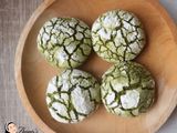 Matcha Crinkle Cookies (Cookies Retak)