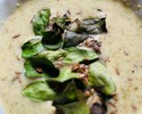 A picture of step 4 of No oil Idli No oil Coconut green chatani for morning breakfast.