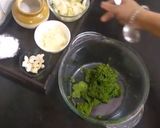 A picture of step 2 of Hara Bhara kabab.