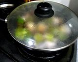A picture of step 6 of Chilli Mushroom.