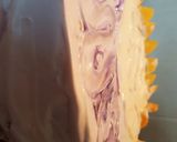 A picture of step 13 of Tres leches cake 2 in 1 |mango and blueberry cake |two in one.