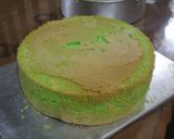 Foto langkah ke 6 dari resep Bolu Pandan Panggang Simpel ala Rifka.
