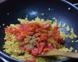 A picture of step 2 of Chapati Roll /Kati roll (with White Chana):.