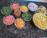 A picture of step 4 of Bhel & Orange Juice.
