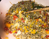 Foto del paso 3 de la receta: Ensalada de lentejas con arroz