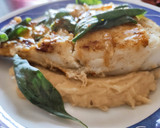 Foto del paso 6 de la receta: Bacalao skrei sobre parmentier de yakiniku con salsa de naranja y mantequilla