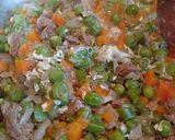 Foto del paso 10 de la receta: Fricasé de Carne con Vainitas, Arvejas, Zanahoria y Papas Fritas