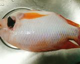 Hình bước làm 1 của món Kình ngư sa lưới