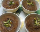 A picture of step 3 of Chana dal halwa.