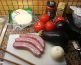 Foto del paso 1 de la receta: Pastel de berenjena, karnaca y tomate hipercalorico