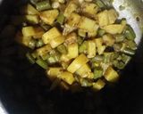 A picture of step 3 of Beans Sabji.