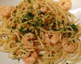 A picture of step 3 of Prawn and prosecco spaghetti.