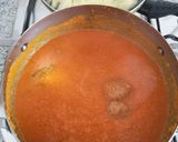 Foto del paso 4 de la receta: Albóndigas en salsa de zanahorias y naranja con patatas fritas