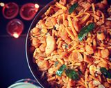 A picture of step 6 of South indian spicy mixture.