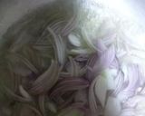 A picture of step 1 of Aloo baigan.