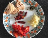 A picture of step 1 of Sweet spicy pork with lotus stem.