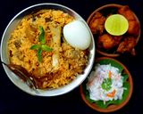 A picture of step 12 of Ambur mutton Biryani.