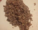 A picture of step 6 of Spanish Bean Soup from my Mother's Recipe Card.