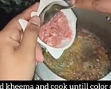 A picture of step 2 of Masala Mutton khichdi.