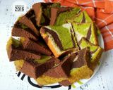 Foto langkah ke 7 dari resep Pandan Choco Chiffon Cake.