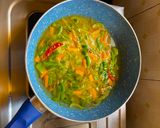 A picture of step 4 of Millet Stir fry vegetables.