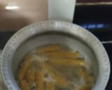 A picture of step 3 of Rajasthani Besan gatte curry.