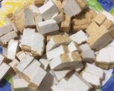 Foto langkah ke 2 dari resep Kucai tumis tahu.