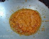 A picture of step 6 of Kosha Mangsho.