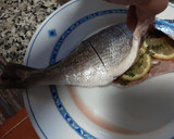 Foto del paso 3 de la receta: Dorada al horno con calabacín y berenjenas