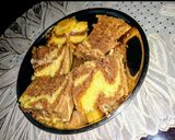 A picture of step 6 of Chocolate Marble Cake (no eggs).